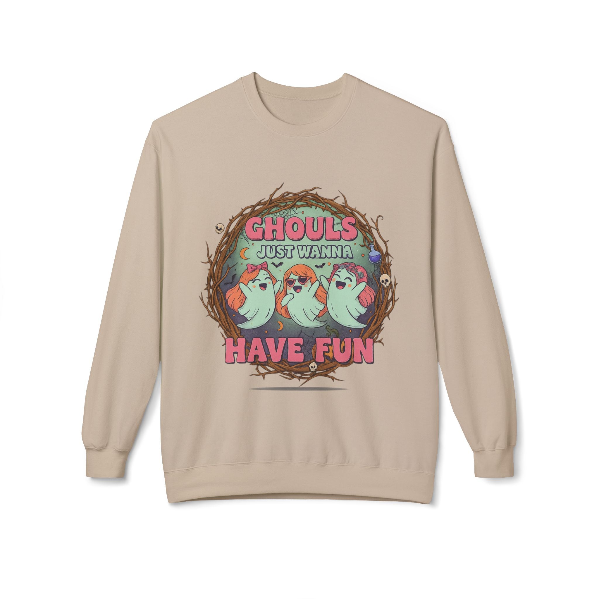 Ghouls Just Wanna Have Fun 1 - Crewneck Unisex Sweatshirt - Cozy Halloween Apparel