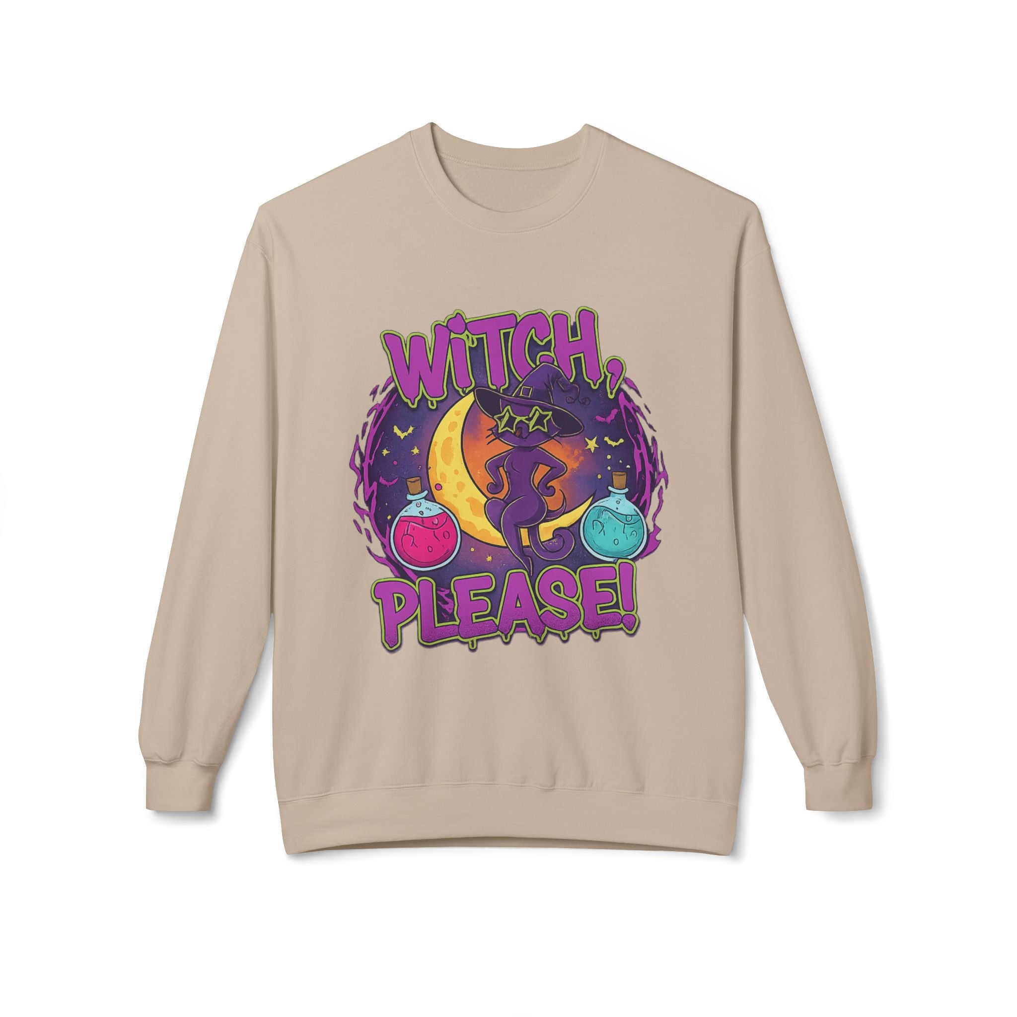 Witch, Please! 3 - Crewneck Unisex Sweatshirt - Cozy Halloween Apparel