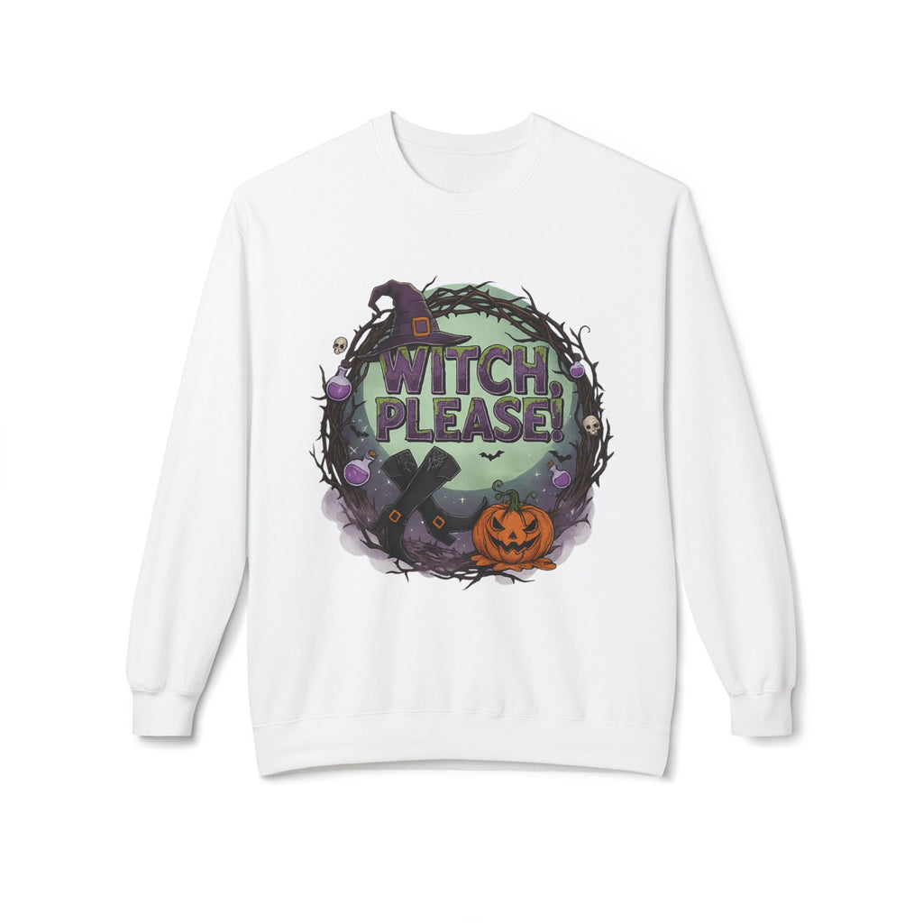 Witch, Please! 1 - Crewneck Unisex Sweatshirt - Cozy Halloween Apparel